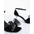 Sandale dama cu toc negre din material textil Lyanna, 6 - Kalapod.net