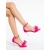 Sandale dama cu toc roz din material textil Lyanna, 4 - Kalapod.net