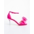 Sandale dama cu toc roz din material textil Lyanna, 5 - Kalapod.net