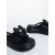 Papuci dama cu platforma negri din piele ecologica Pavitra, 6 - Kalapod.net