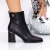 Botine dama cu toc negre din piele ecologica Forona, 2 - Kalapod.net