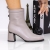 Botine dama cu toc gri din piele ecologica Onaya, 2 - Kalapod.net