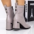 Botine dama cu toc gri din piele ecologica Onaya, 4 - Kalapod.net