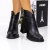 Botine dama cu toc negre din piele ecologica Davara, 3 - Kalapod.net