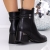 Botine dama cu toc negre din piele ecologica Atava, 4 - Kalapod.net