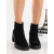 Botine dama cu toc negre din material textil Olana, 4 - Kalapod.net