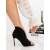 Botine dama cu toc negre din material textil Ohana, 2 - Kalapod.net