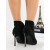 Botine dama cu toc negre din material textil Ohana, 5 - Kalapod.net