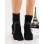 Botine dama cu toc negre din piele ecologica si material textil Amona, 4 - Kalapod.net