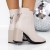 Botine dama cu toc bej din piele ecologica Onaha, 4 - Kalapod.net