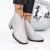 Botine dama cu toc gri din piele ecologica Navira, 3 - Kalapod.net