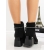 Botine dama cu toc negre din material textil Onella, 5 - Kalapod.net