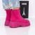 Ghete dama cu platforma fucsia din material textil Nerida, 4 - Kalapod.net