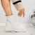 Ghete dama cu platforma albe din piele ecologica Nerida, 2 - Kalapod.net