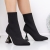 Botine dama cu toc negre din material textil Deova, 2 - Kalapod.net