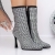 Botine dama cu toc negre din material textil Advora, 2 - Kalapod.net