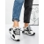 Pantofi sport dama alb cu negru din piele ecologica Mylara, 4 - Kalapod.net