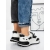Pantofi sport dama alb cu negru din piele ecologica Mylara, 5 - Kalapod.net