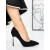 Pantofi dama cu toc negri din material textil Adorina, 2 - Kalapod.net