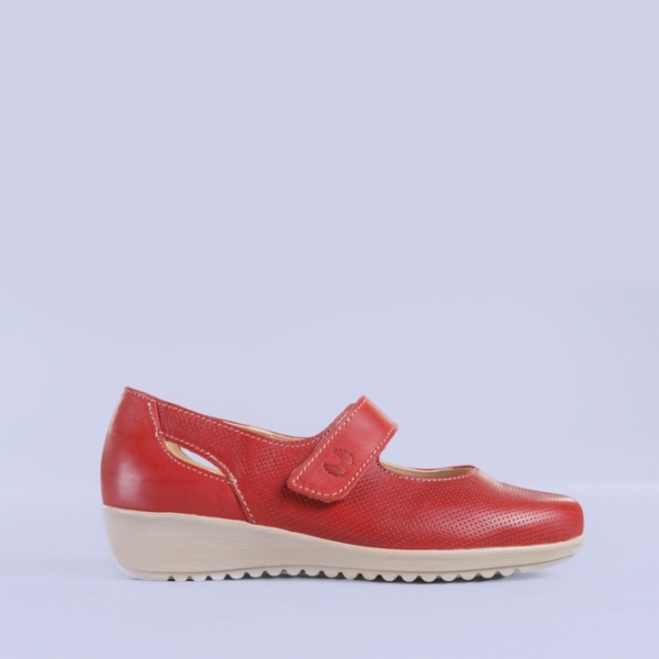 Pantofi casual dama piele Lavia rosii, 5 - Kalapod.net