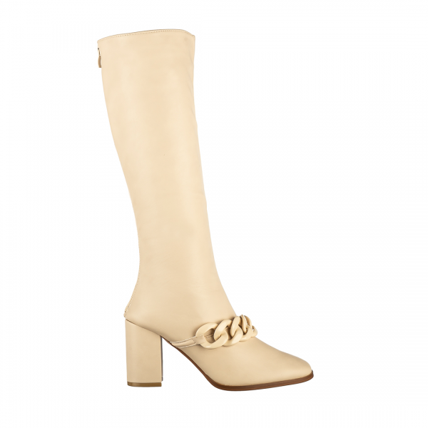 Cizme dama Cassye bej, 2 - Kalapod.net