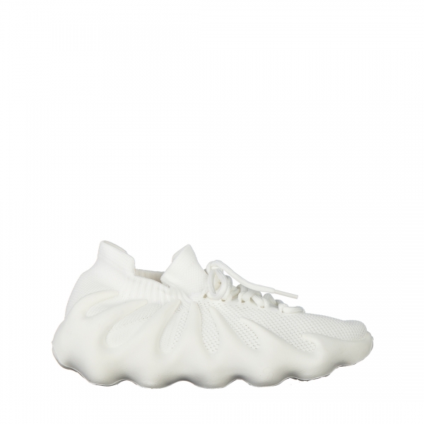 Pantofi sport dama albi din material textil Dioma, 2 - Kalapod.net