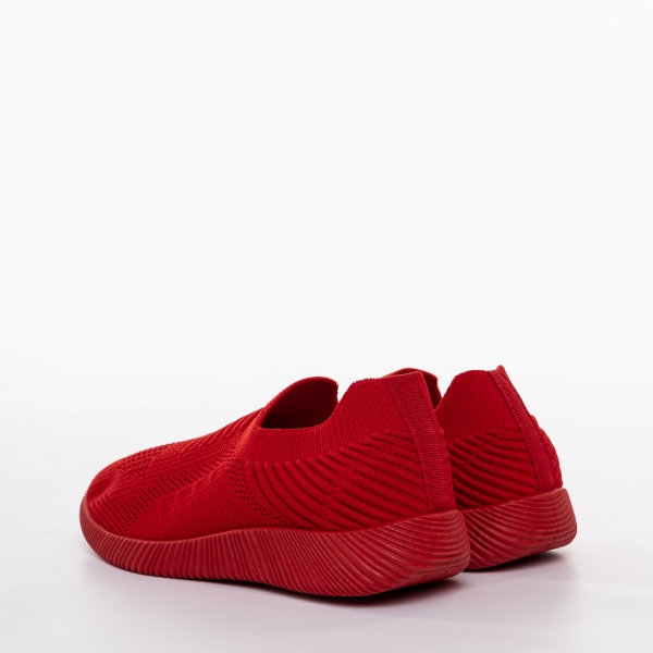 Pantofi sport copii rosii din material textil Luna, 3 - Kalapod.net