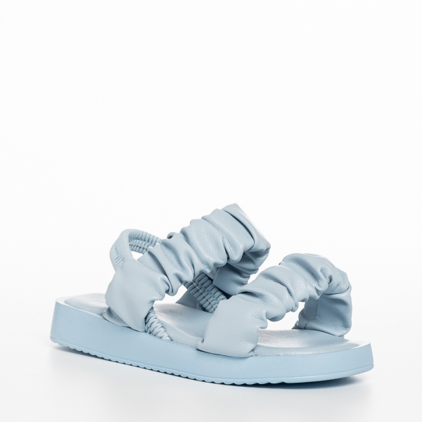 Sandale copii albastre din piele ecolgica Larry - Kalapod.net
