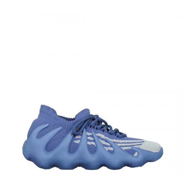 Pantofi sport dama albastri din material textil Nelly, 2 - Kalapod.net