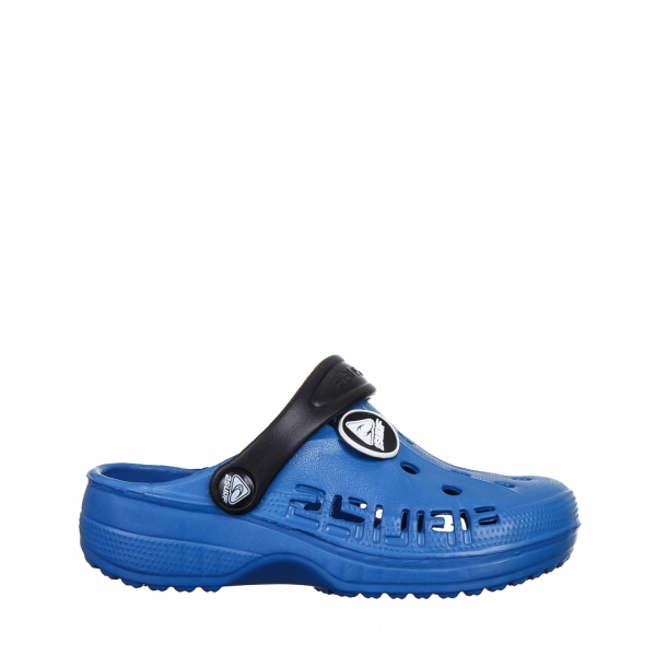 Papuci copii albastri inchis din material sintetic Harvey, 2 - Kalapod.net