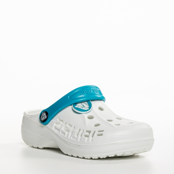 Papuci copii albi din material sintetic Harvey - Kalapod.net