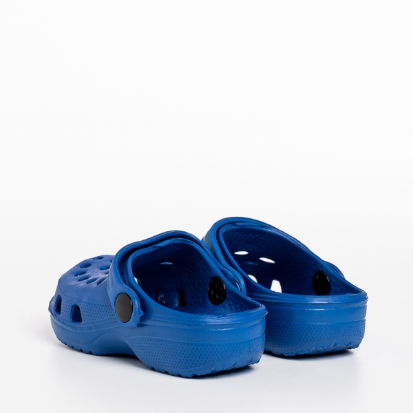 Papuci copii albastri din material sintetic Gigi, 4 - Kalapod.net
