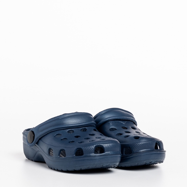 Papuci copii albastri inchis din material sintetic Gigi - Kalapod.net