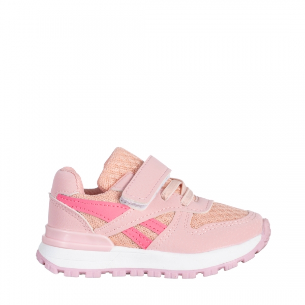 Pantofi sport copii roz din material textil Venetta, 2 - Kalapod.net