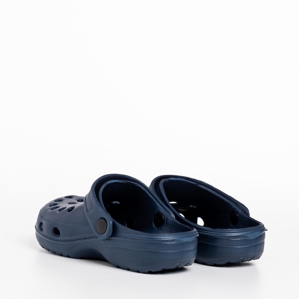 Papuci copii albastri inchis din material sintetic Roxy, 4 - Kalapod.net
