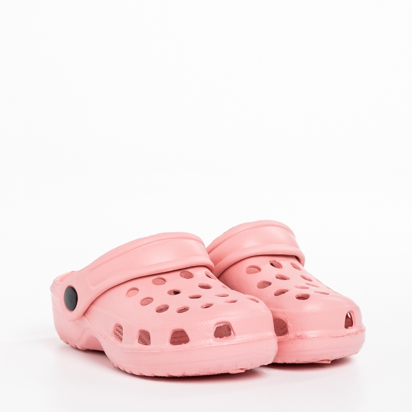 Papuci copii roz din material sintetic Ocean - Kalapod.net