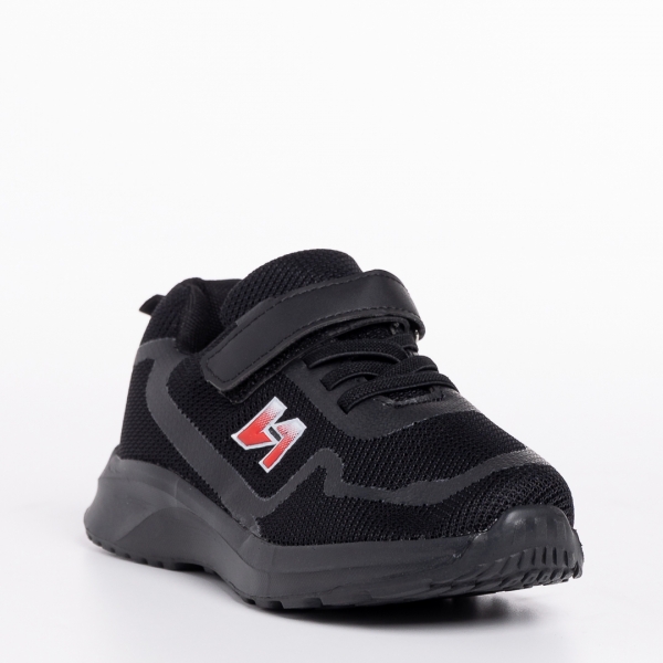 Pantofi sport copii negri din material textil Vanilla, 3 - Kalapod.net