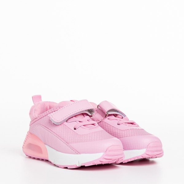 Pantofi sport copii roz din material textil Cianna, 3 - Kalapod.net
