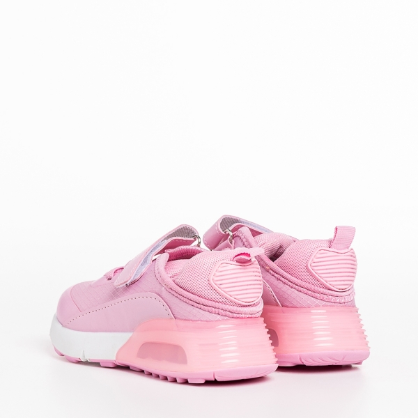 Pantofi sport copii roz din material textil Cianna, 4 - Kalapod.net