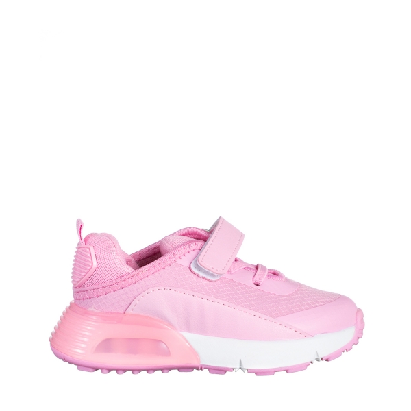 Pantofi sport copii roz din material textil Cianna, 2 - Kalapod.net