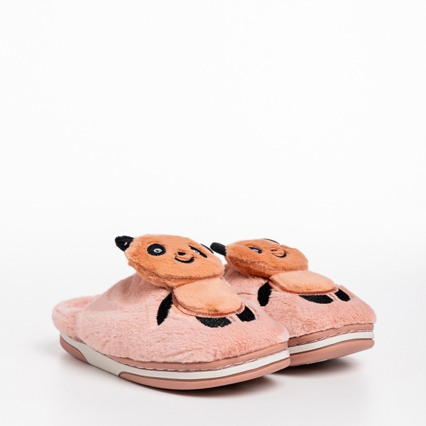 Papuci copii roz din material textil Pierre - Kalapod.net