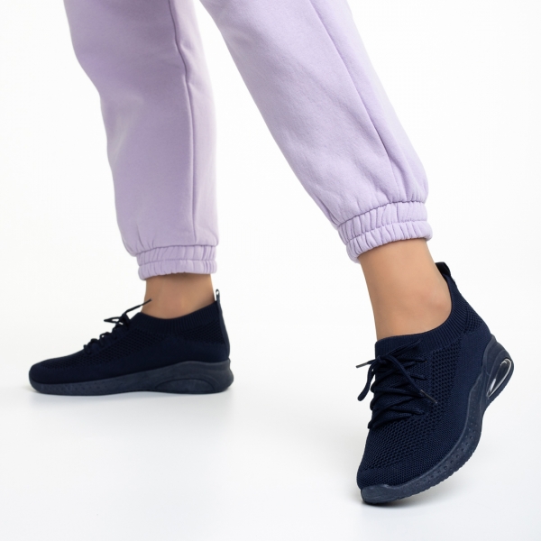 Pantofi sport dama albastri din material textil Panka, 4 - Kalapod.net