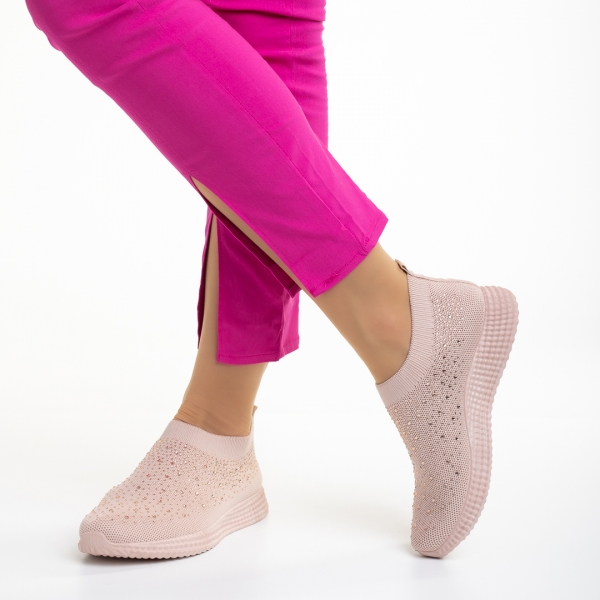 Pantofi sport dama roz din material textil Sorrel, 4 - Kalapod.net