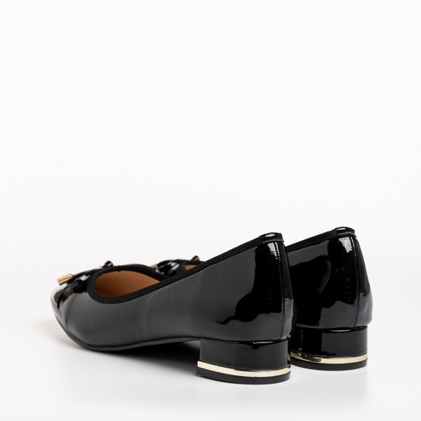 Pantofi dama negri din piele ecologica lacuita Braidy, 4 - Kalapod.net