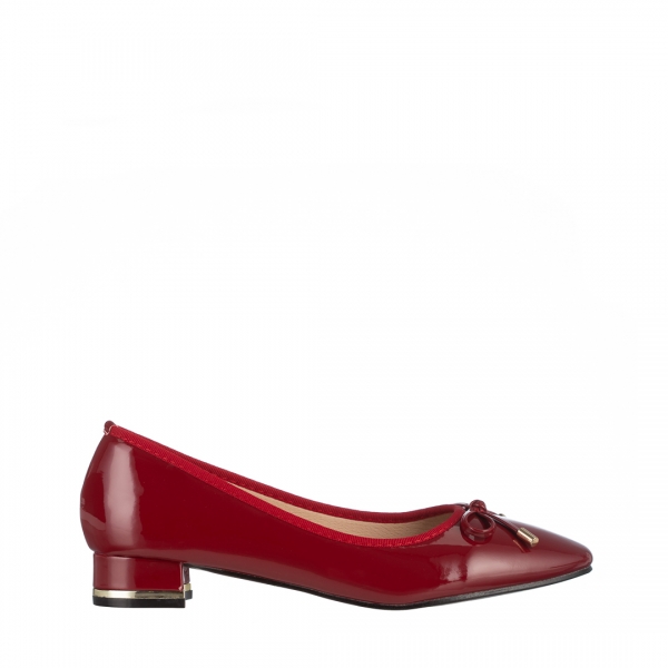 Pantofi dama rosii din piele ecologica lacuita Braidy, 2 - Kalapod.net