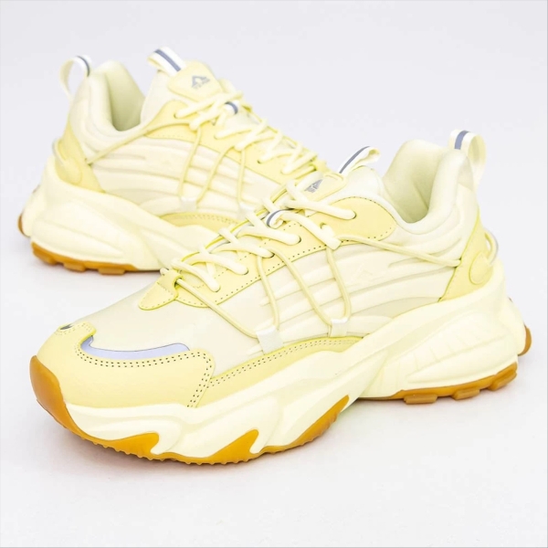 Pantofi sport barbati galbeni din piele ecologica si material textil Andreum - Kalapod.net