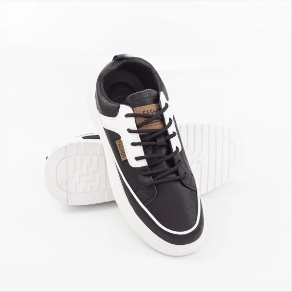 Pantofi sport barbati negri din piele ecologica Erasmo, 3 - Kalapod.net