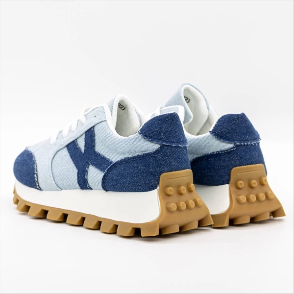 Pantofi sport dama albastri  din material textil Sanela, 4 - Kalapod.net