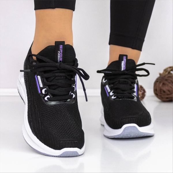 Pantofi sport dama negri din material textil Coura - Kalapod.net