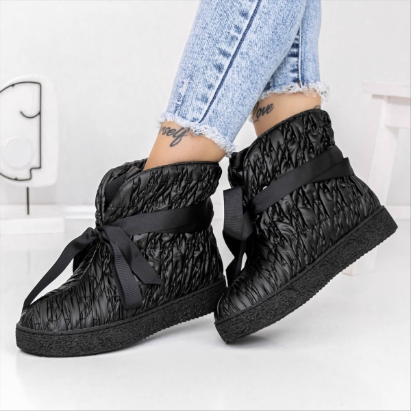 Cizme dama negre din material textil Omnila, 6 - Kalapod.net